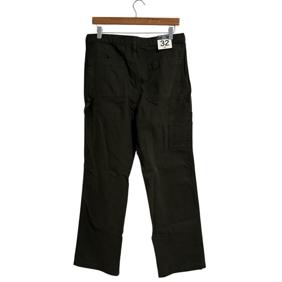 GAP Canvas '90s Loose Carpenter Pants 32x32 in Black Moss Green NWT! - Picture 9 of 11